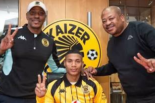 Faiz Abrahams after completing his move from Stellenbosch FC to Kaizer Chiefs.
