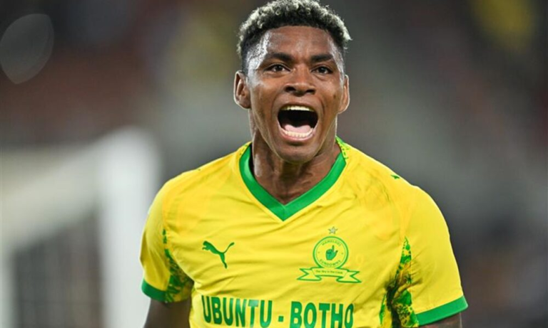 Mamelodi Sundowns forward Brayan LeĂłn, who will miss the MTN8 clash against Polokwane City through suspension.