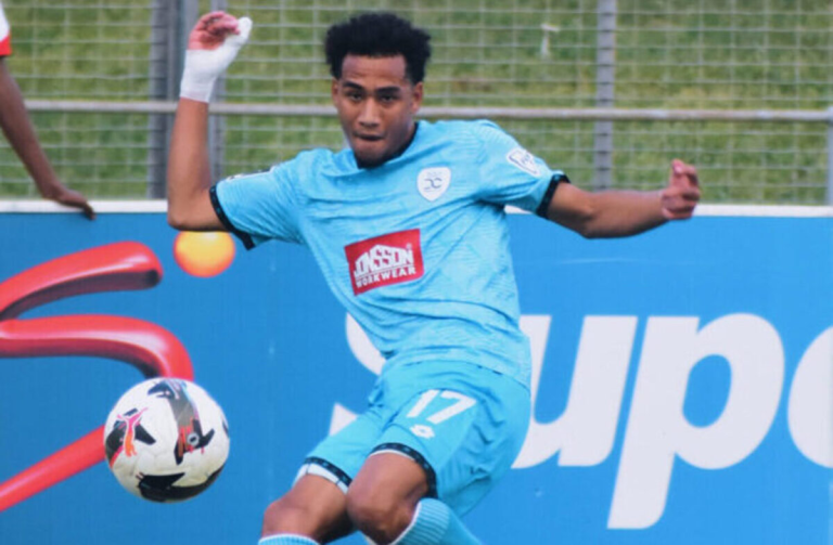 Durban City midfielder Kyle Jurgens, who will miss the MTN8 quarter-final against Orlando Pirates through suspension.